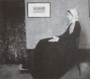 James Mcneill Whistler Arrangement in Grau  und Schwarz painting